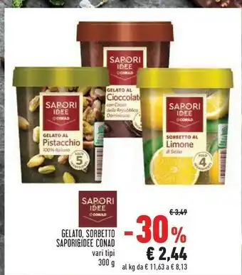 Conad Conad Gelato/Sorbetto Sapori & Ide offerta
