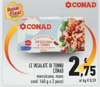 Conad Conad - Insalta Di Tonno Con Mais E Verdure 320 G(ml) offerta