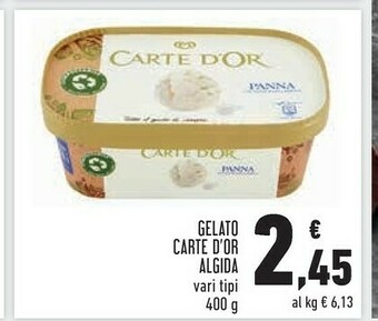 Conad Algida Carte D'Or Panna 400 G(ml) offerta