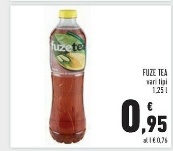 Conad Fuze Tea - Pesca Con Una Nota Di Rosa 1250 G(ml) offerta