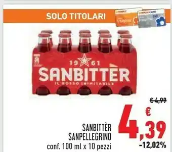 Conad San Pellegrino Sanpellegrino Sanbitter offerta