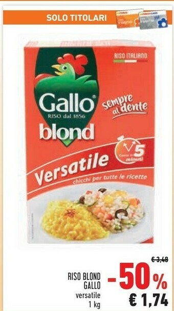 Conad Gallo Riso Blond offerta
