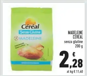 Conad Cereal Céréal - Madeleine Senza Glutine 200 G(ml) offerta