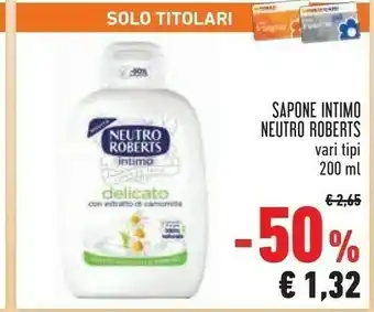 Conad Neutro Roberts Sapone Intimo offerta