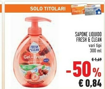Conad Fresh & Clean Sapone Liquido offerta