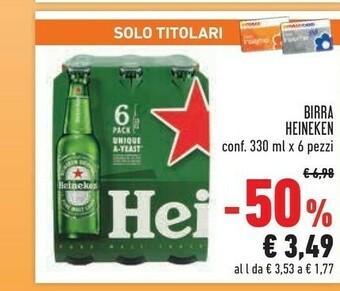 Conad Heineken Birra 330 G(ml) offerta