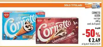 Conad Algida Cornetto 480 offerta