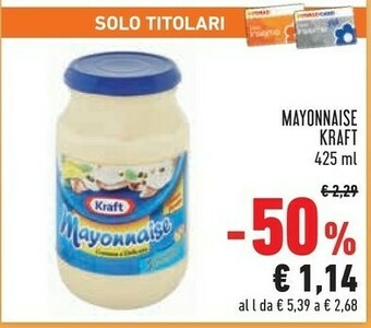 Conad Kraft Mayonnaise offerta