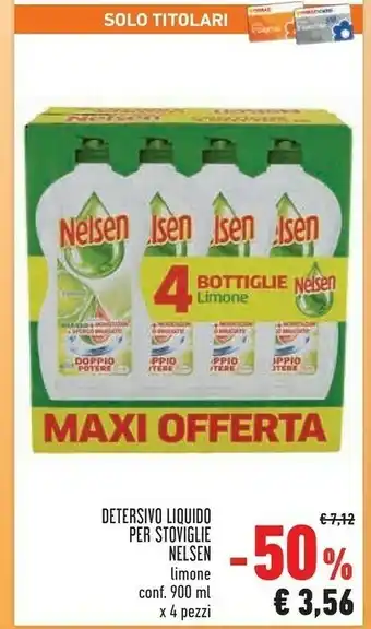 Conad Nelsen Detersivo Liquido Per Stoviglie offerta