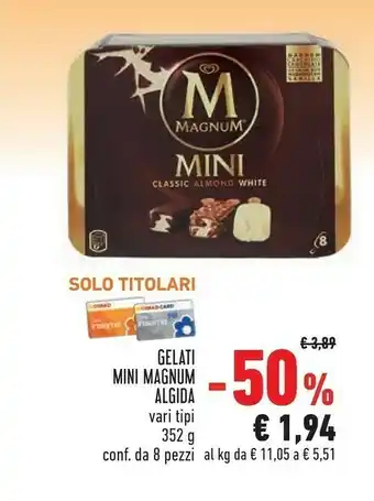 Conad Magnum Algida Gelati Mini offerta