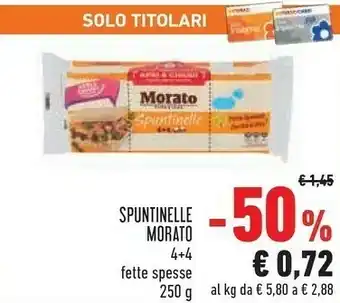 Conad Morato - Spuntinelle 4+4 250 g(ml) offerta
