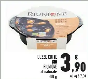 Conad Riunione Cozze Cotte Bio Al Naturale offerta