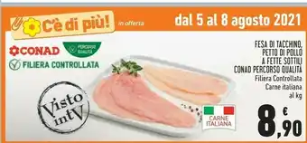 Conad Fesa Di Tacchino Peto Di Pollo offerta