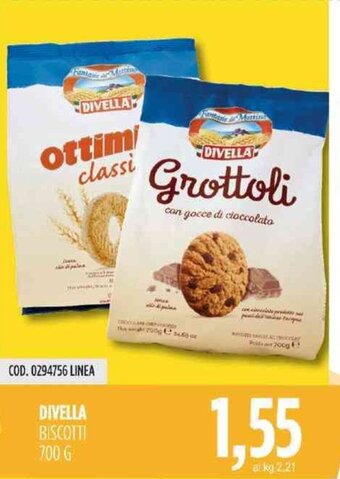 Carico Cash & Carry Divella Biscotti 700 G offerta