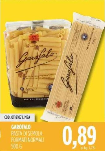 Carico Cash & Carry Garofalo Pasta Di Semola Formati Normali 500 G offerta