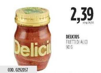 Carico Cash & Carry Delicius Filetti di Alici 90 g offerta