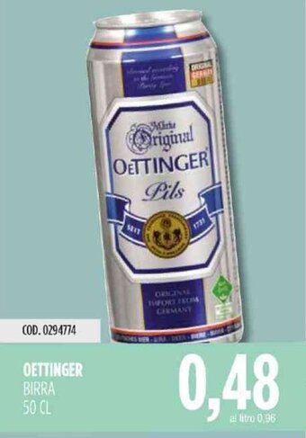 Carico Cash & Carry Oettinger Birra 50 cl offerta