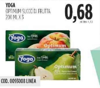 Yoga Optimum Succo di Frutta 200 ml x 3