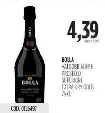 Carico Cash & Carry Bolla Valdobbiadene Prosecco Superiore Extra Dry DOCG 75 cl offerta