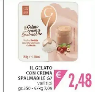 Mercatò G7 Il Gelato Con Crema Spalmabile 350 G offerta