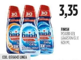 finish Power Gel Lavastoviglie 600 ml