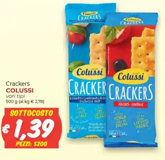 Colussi Crackers vari tipi 500 g