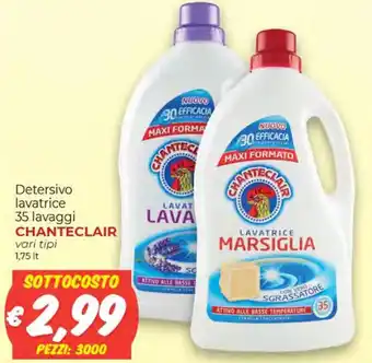Chanteclair Detersivo lavatrice 35 lavaggi vari tipi 1,75 lt
