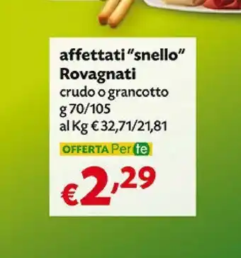 Pam Rovagnati Affettati Snello offerta