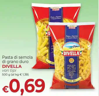 Supermercati Nonna Isa Divella Pasta Di Semola di grano duro vari tipi 500 g offerta