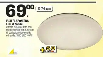 Brico OK Fuji Plafoniera Led 74cm offerta