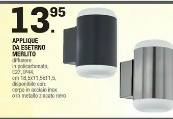 Brico Applique Da Esterno Merlito