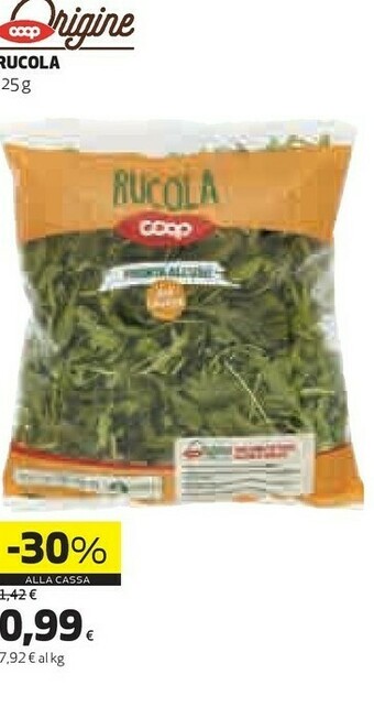 Coop Coop - Rucola 125 G(ml) offerta