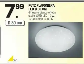 Brico OK Brico Putz Plafoniera Led 30cm offerta