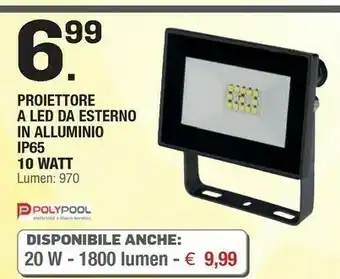Poly pool Proiettore A Led Da Esterno In Alluminio Ip65
