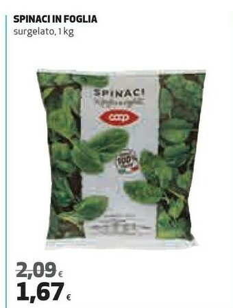 Coop Coop - Spinaci In Foglia Surgelati 1000 G(ml) offerta