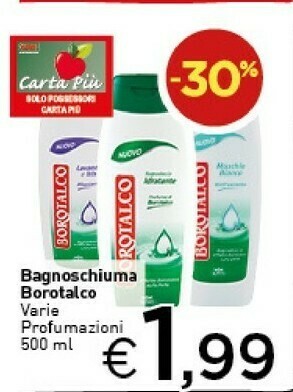 Crai Borotalco Bagnoschiuma offerta