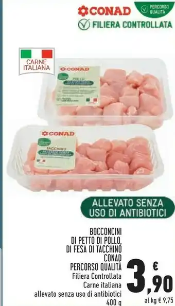 Conad Superstore Conad Bocconcini Di Petto Di Pollo 400g offerta