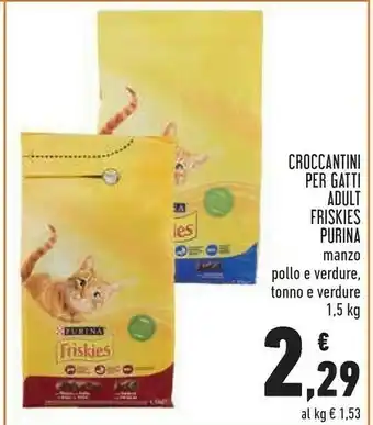 Conad Superstore Purina Friskies Croccantini Per Gatti 1500 G offerta