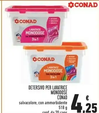 Conad Superstore Monodose Detersivo Per Lavatrice offerta