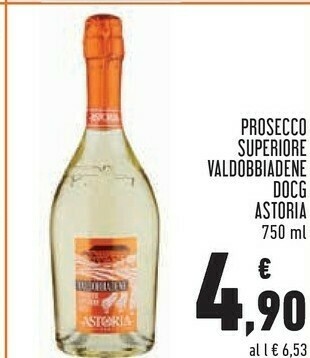 Conad Superstore Astoria Prosecco Superiore Valdobbiadene Docg offerta