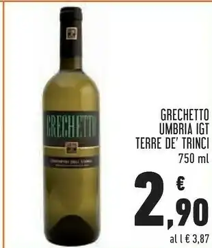 Conad Terre De' Trinci Grechetto Umbria IGT offerta
