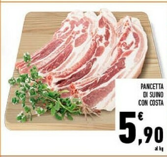 Conad Pancetta Di Suino Con Costa offerta