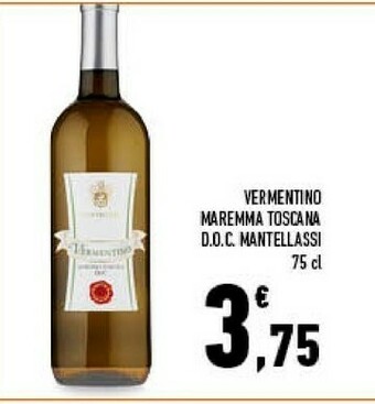 Conad Mantellassi - Vermentino Maremma Toscana DOC 750 G(ml) offerta