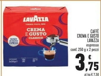 Conad Lavazza Crema E Gusto Classico offerta