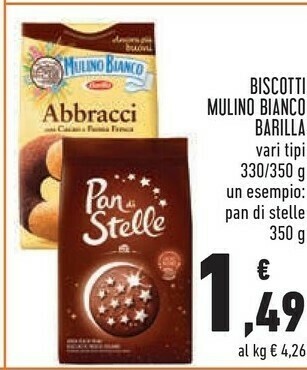 Conad Mulino Bianco Abbracci 350 G(ml) offerta