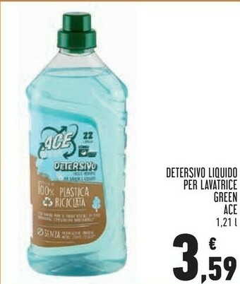 Conad Ace Detersivo Liquido Per Lavatrice Green offerta