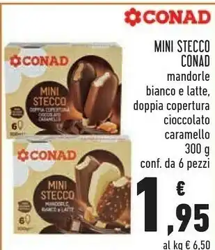Conad Conad Mini Stecco Caramello offerta