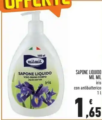 Conad Iris Milmil Sapone Liquido 1000 Ml offerta