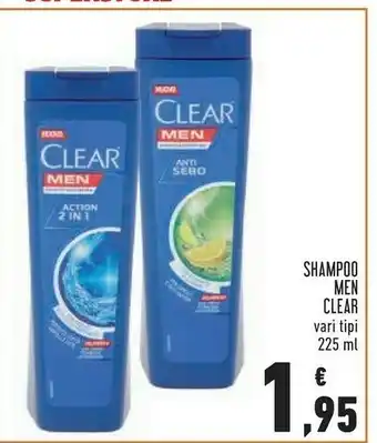 Conad Clear Men Shampoo 225 Ml offerta