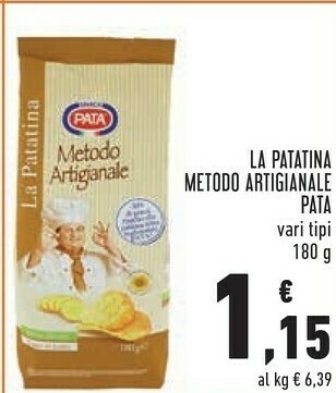 Conad Snack pata Metodo Artigianale La Patatina 180 G(ml) offerta